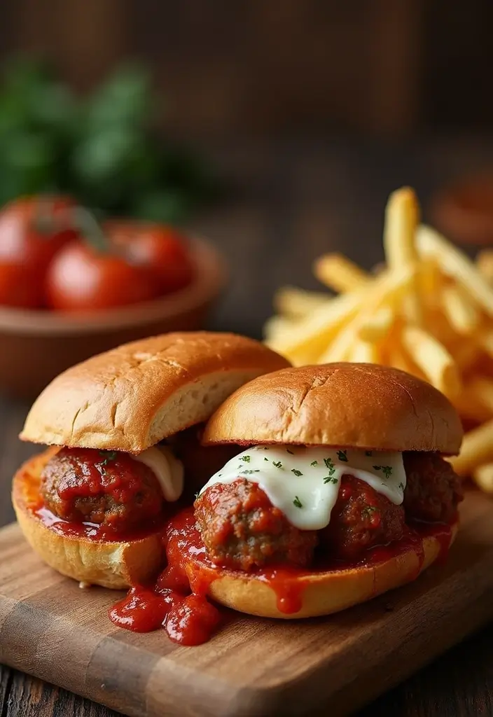25 Frozen Italian Meatball Recipes Easy and Tasty - 11. Meatball Sandwiches with Marinara