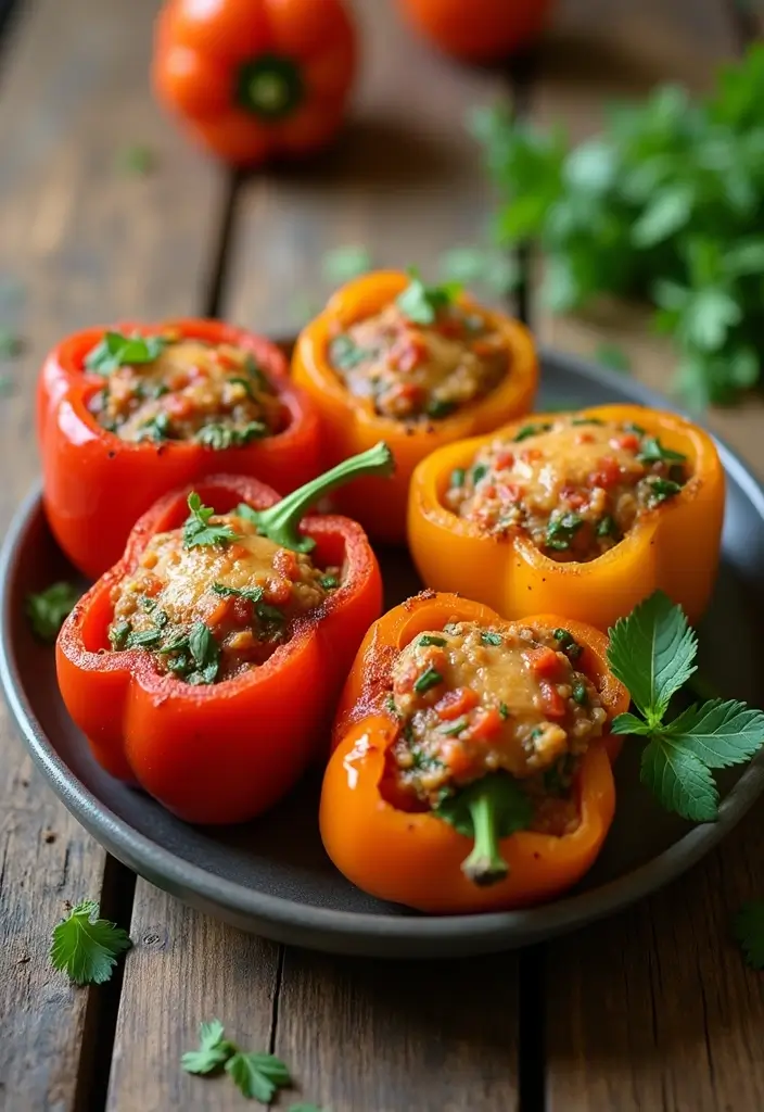 25 Instant Pot Italian Recipes Quick and Easy - 18. Instant Pot Stuffed Bell Peppers