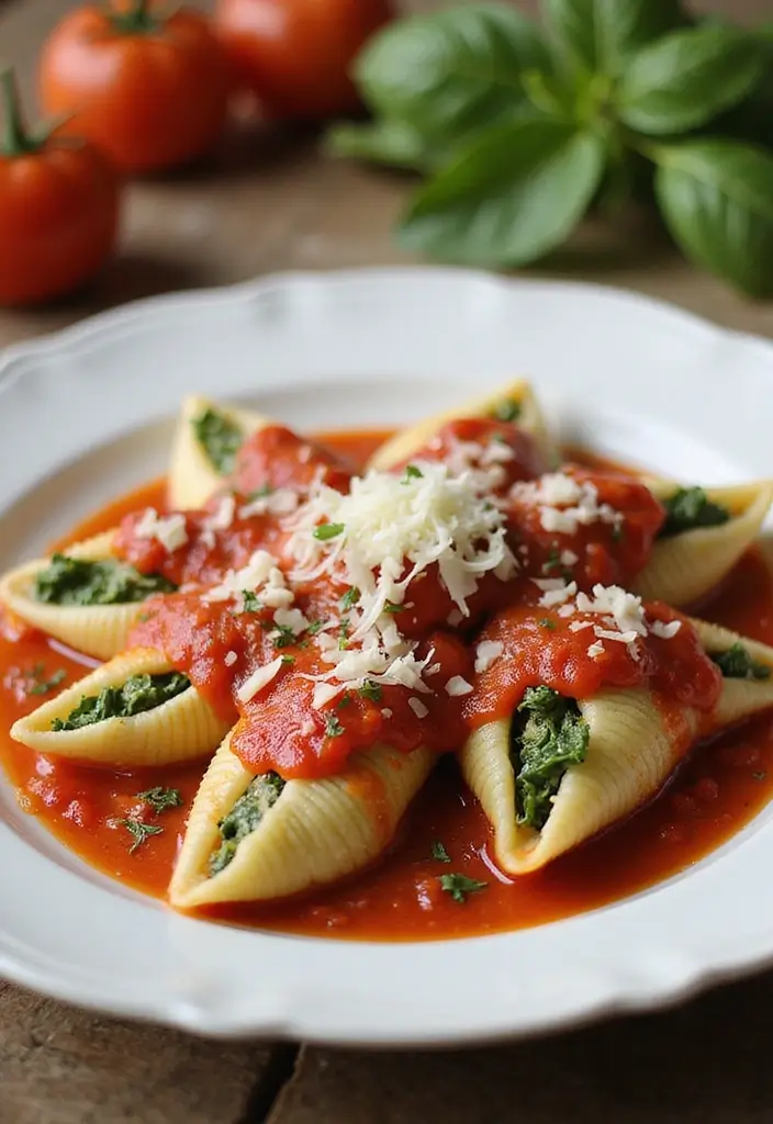 25 Instant Pot Italian Recipes Quick and Easy - 22. Instant Pot Spinach and Ricotta Stuffed Shells