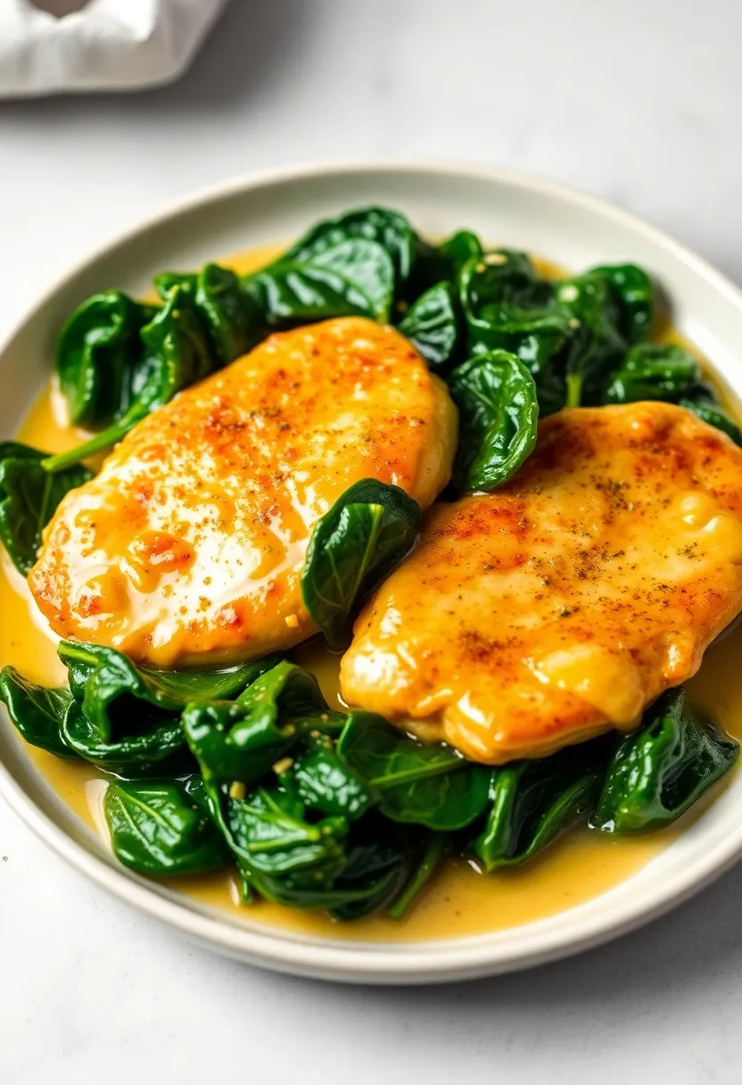 25 Italian Chicken Breast Recipes That Are Easy and Delicious 11. Garlic Butter Chicken with Spinach