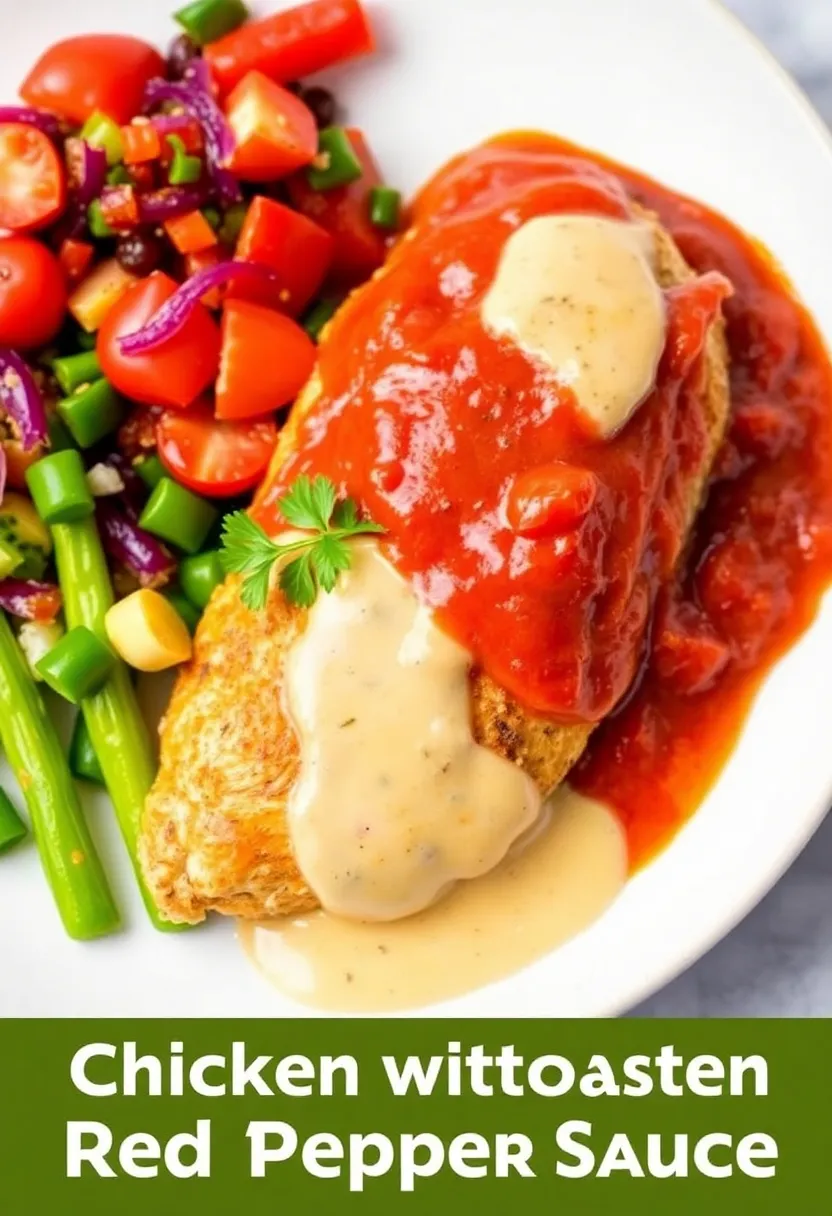 25 Italian Chicken Breast Recipes That Are Easy and Delicious 15. Chicken with Roasted Red Pepper Sauce