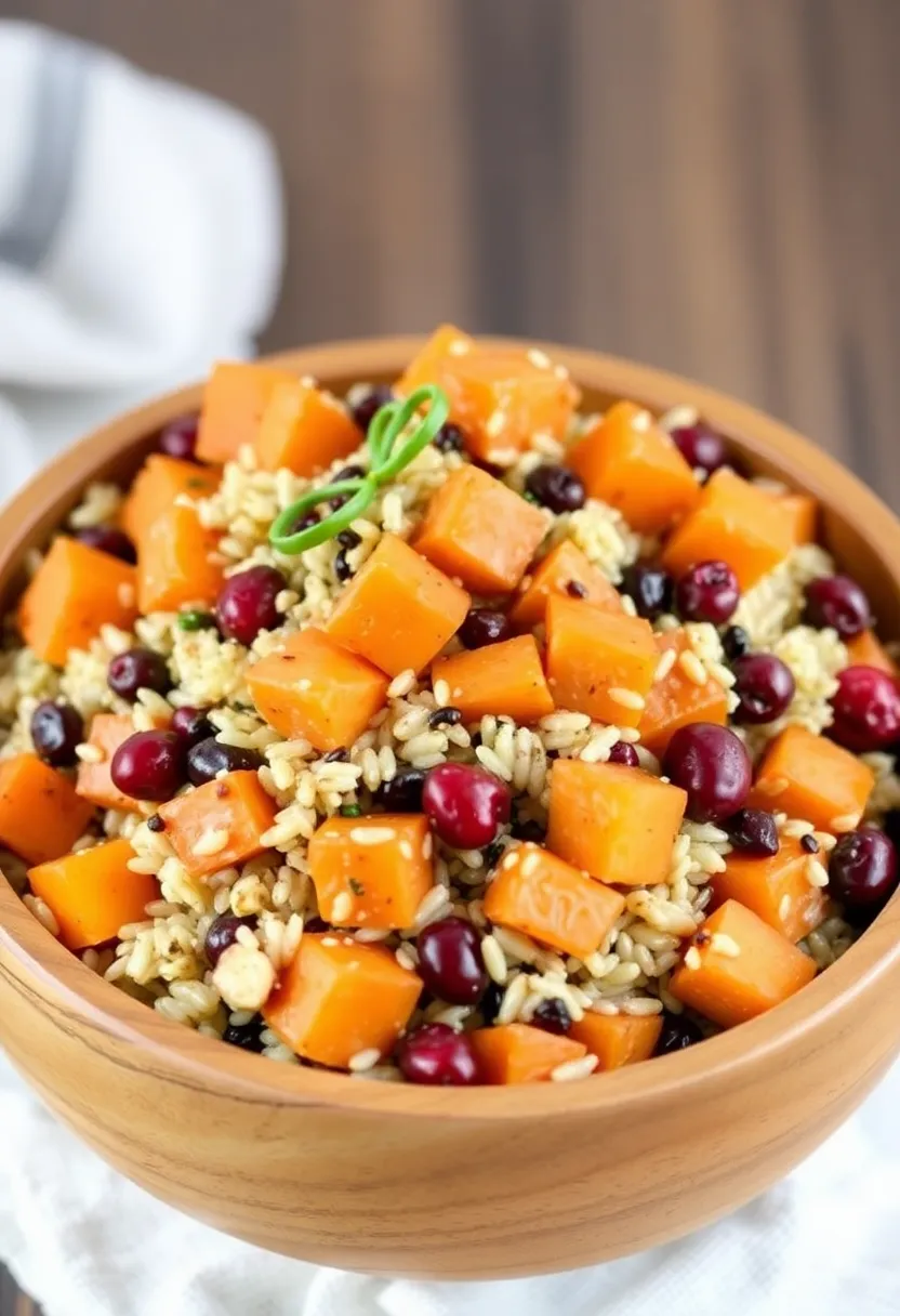 25 Italian Rice Salad Recipes Cold and Refreshing - 18. Sweet Potato & Rice Salad