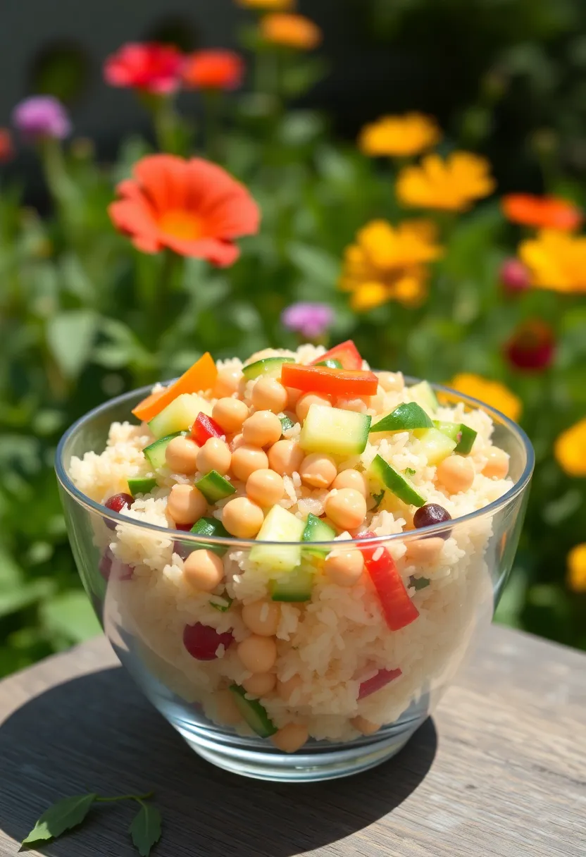 25 Italian Rice Salad Recipes Cold and Refreshing - 21. Chickpea & Rice Salad