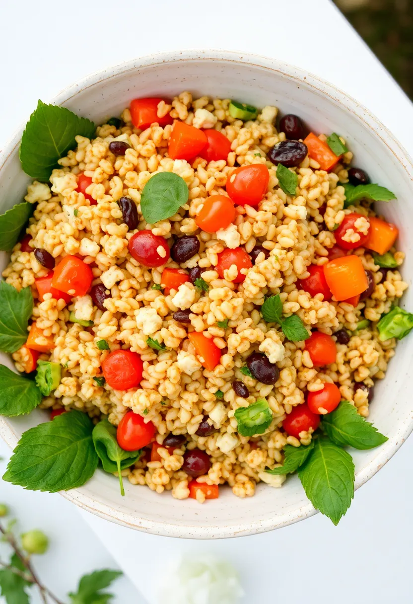 25 Italian Rice Salad Recipes Cold and Refreshing - 23. Farro & Rice Salad