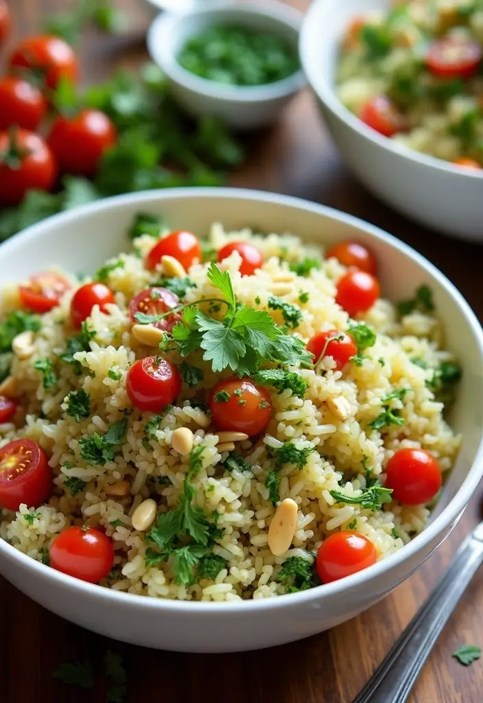25 Italian Rice Salad Recipes Cold and Refreshing - 3. Italian Herb Rice Salad