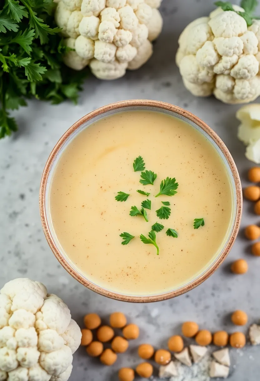 25 Italian Vegetable Soup Recipes Healthy and Tasty - 13. Cauliflower and Chickpea Soup