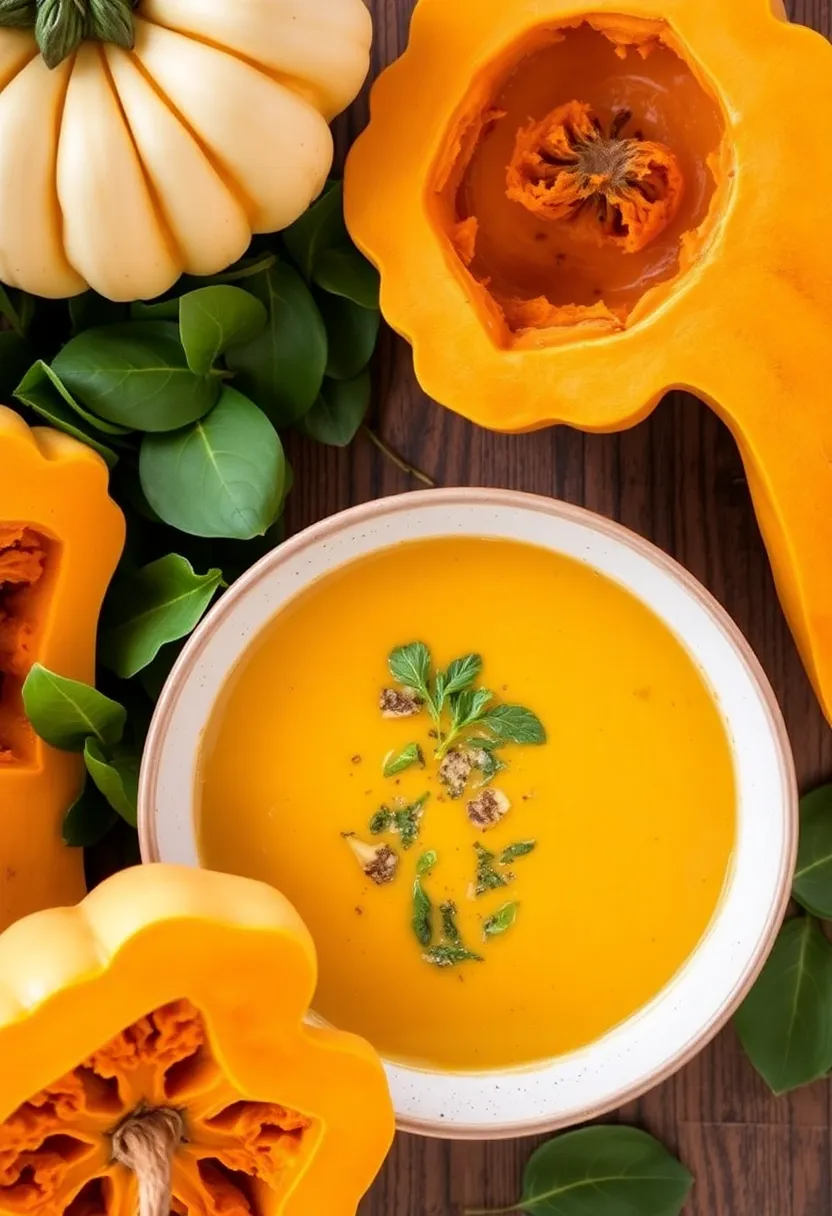 25 Italian Vegetable Soup Recipes Healthy and Tasty - 16. Butternut Squash and Spinach Soup