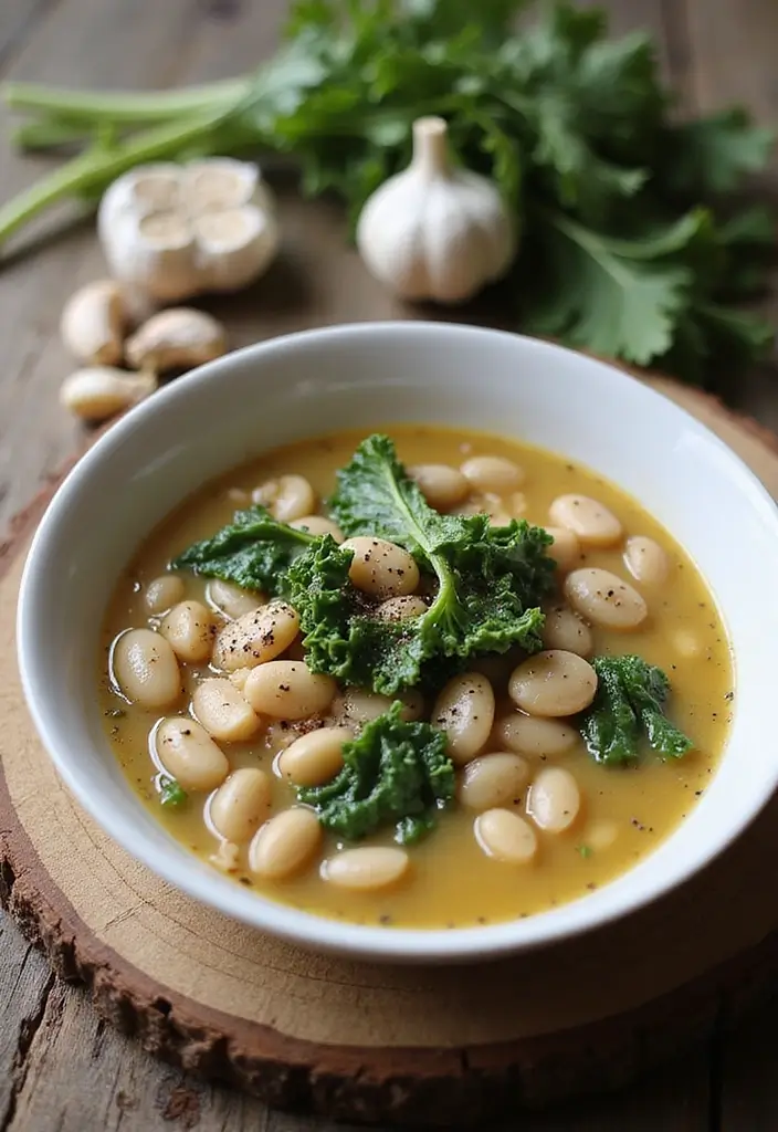 25 Italian Vegetable Soup Recipes Healthy and Tasty - 2. Tuscan White Bean Soup
