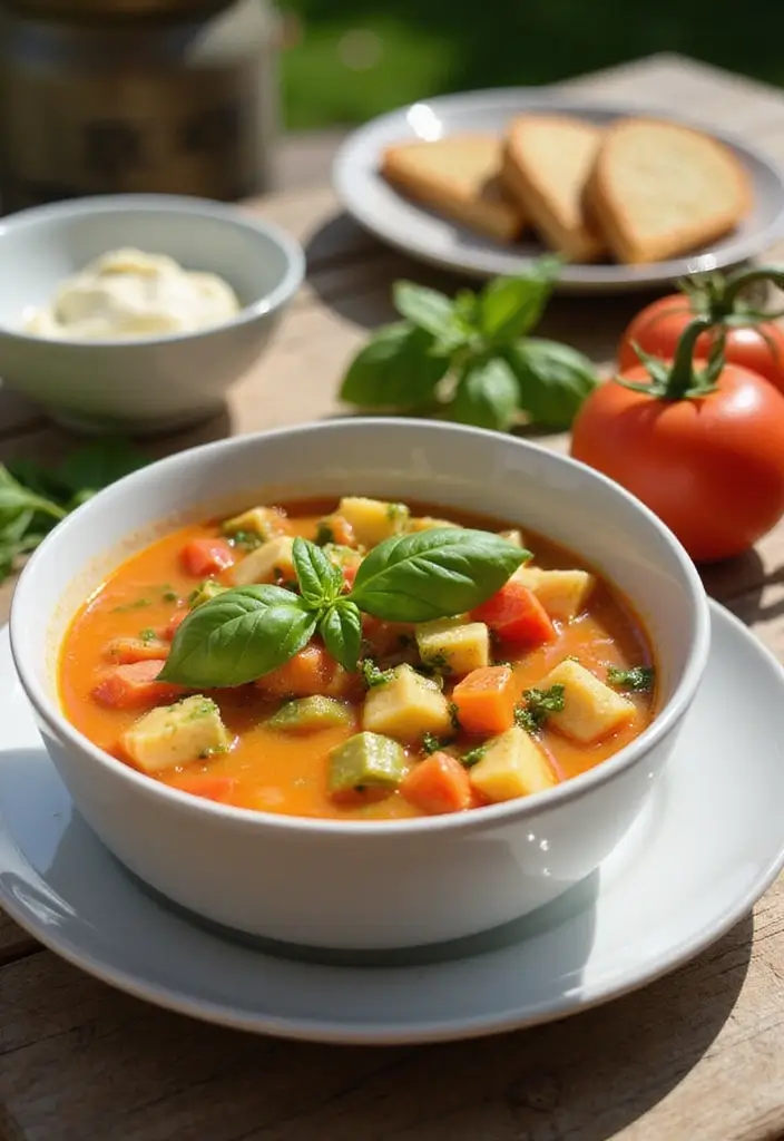 25 Italian Vegetable Soup Recipes Healthy and Tasty - 23. Summer Vegetable Soup