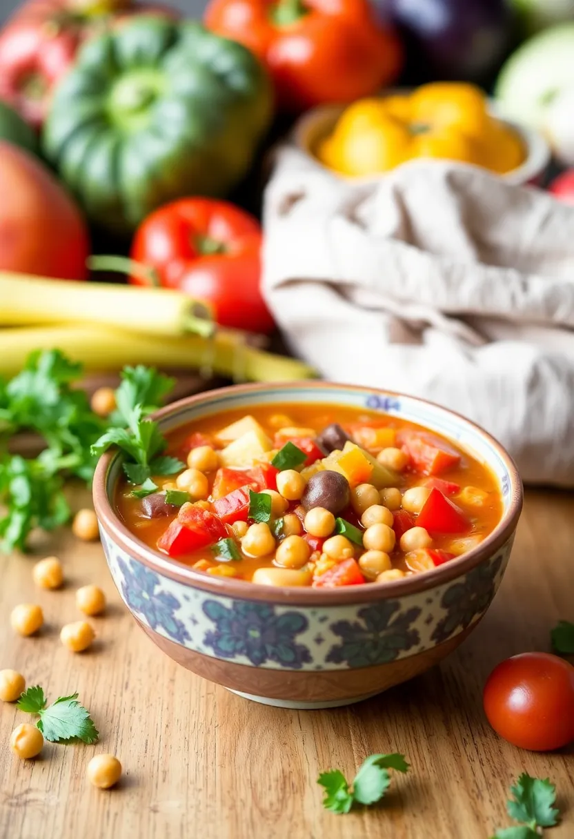 25 Italian Vegetable Soup Recipes Healthy and Tasty - 25. Italian Vegetable Soup with Chickpeas