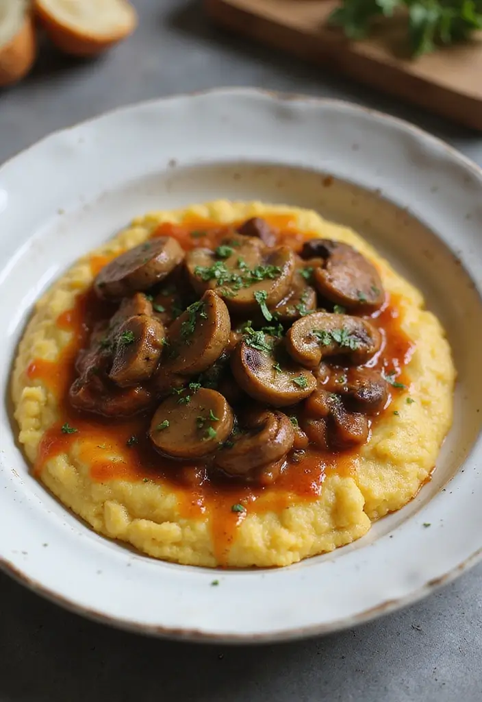 25 Non Pasta Italian Recipes Worth Trying Tonight 4 25 Non Pasta Italian Recipes Worth Trying Tonight - 4. Polenta with Mushroom Ragu