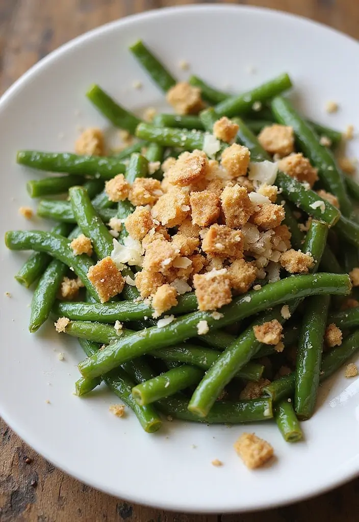 25 Recipes with Italian Bread Crumbs You’ll Make Again and Again 11 25 Recipes with Italian Bread Crumbs You’ll Make Again and Again - 11. Crunchy Italian Bread Crumb Topped Green Beans