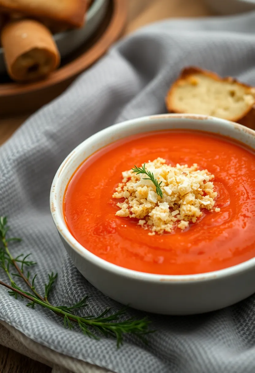 25 Recipes with Italian Bread Crumbs You’ll Make Again and Again 21 25 Recipes with Italian Bread Crumbs You’ll Make Again and Again - 21. Italian Bread Crumb Topped Tomato Soup