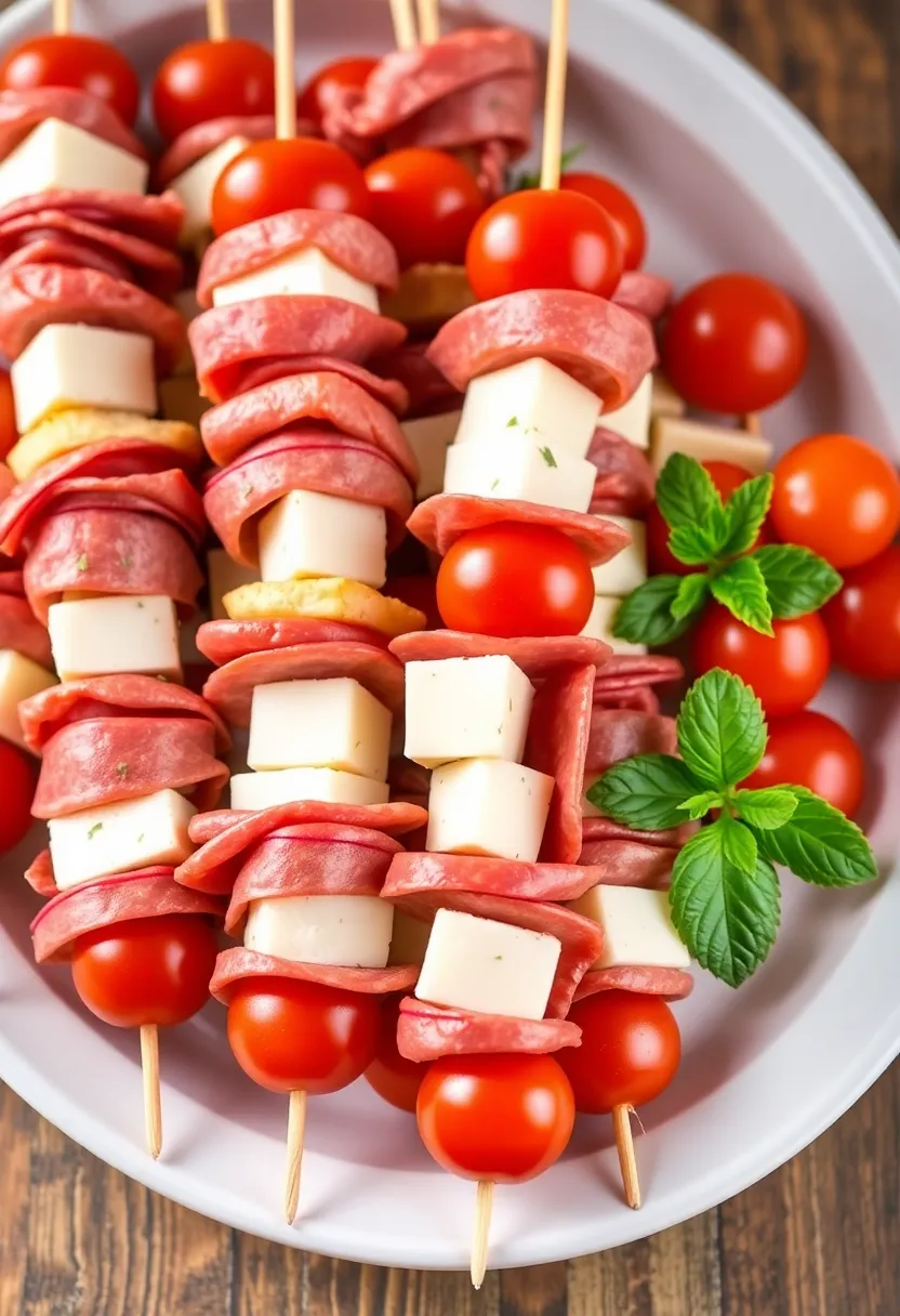 25 Recipes with Italian Dressing That Always Impress 15 25 Recipes with Italian Dressing That Always Impress - 15. Italian Dressing Antipasto Skewers