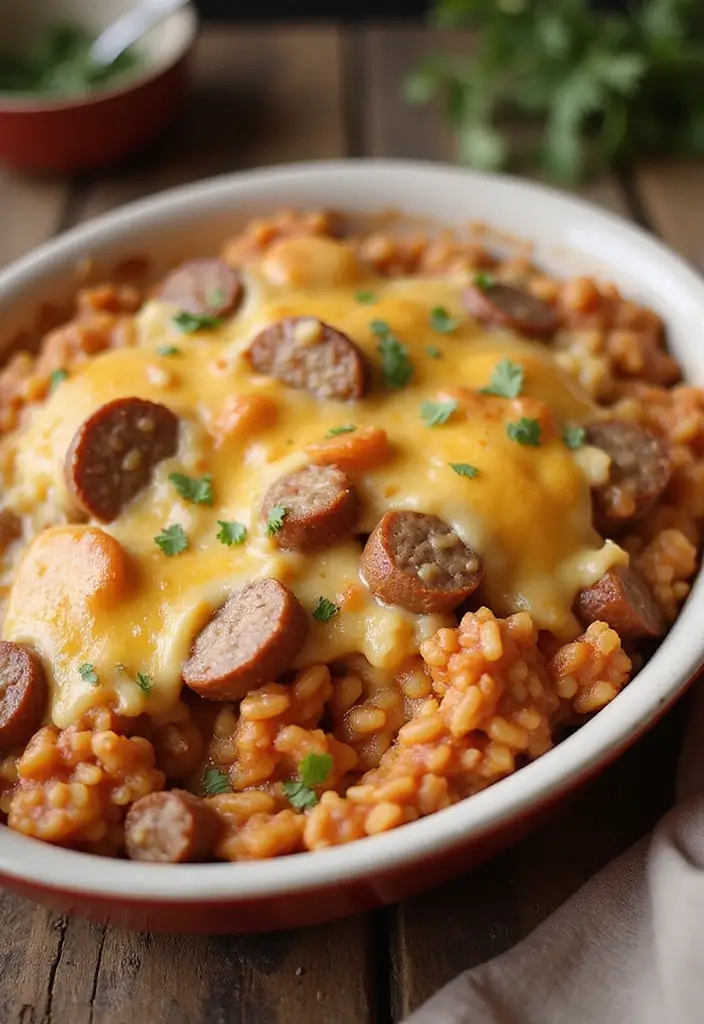 25 Sweet Italian Sausage Links Recipes for Easy Weeknight Dinners - 14. Sweet Italian Sausage and Rice Casserole