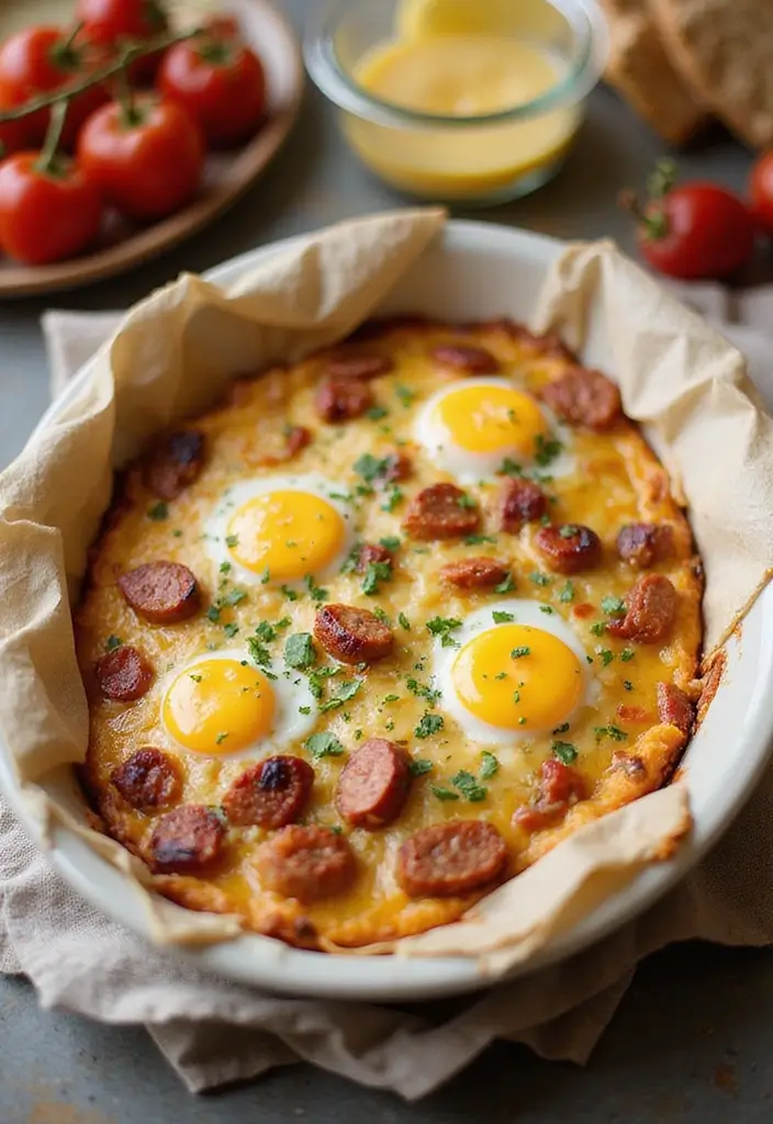 25 Sweet Italian Sausage Links Recipes for Easy Weeknight Dinners - 15. Sweet Italian Sausage and Egg Breakfast Bake