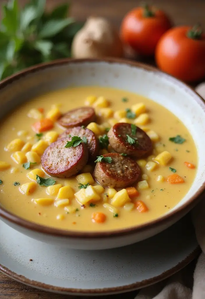 25 Sweet Italian Sausage Links Recipes for Easy Weeknight Dinners - 20. Sweet Italian Sausage and Corn Chowder