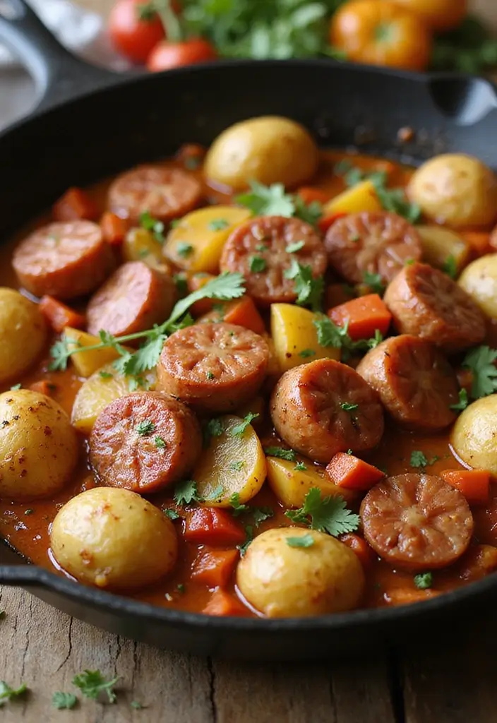 25 Sweet Italian Sausage Links Recipes for Easy Weeknight Dinners - 4. Sausage and Potato Skillet