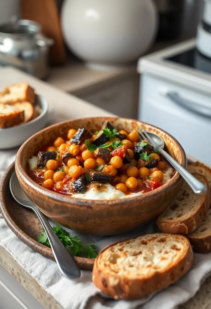 25 Weight Watchers Italian Recipes Low Calorie and Delicious - 25. Eggplant and Chickpea Stew