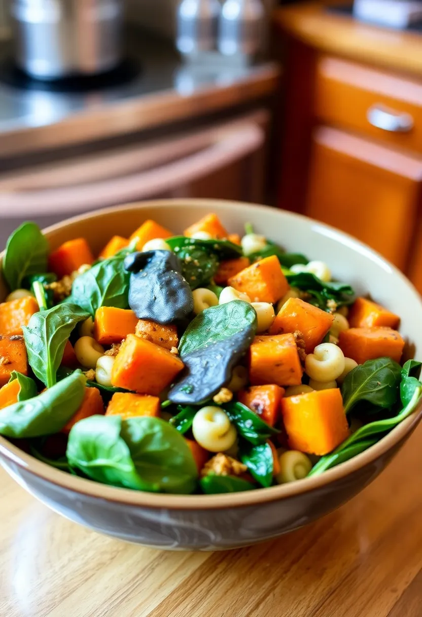 26 Healthy Italian Pasta Salad Recipes That Taste Amazing 15 26 Healthy Italian Pasta Salad Recipes That Taste Amazing - 15. Sweet Potato and Spinach Pasta Salad