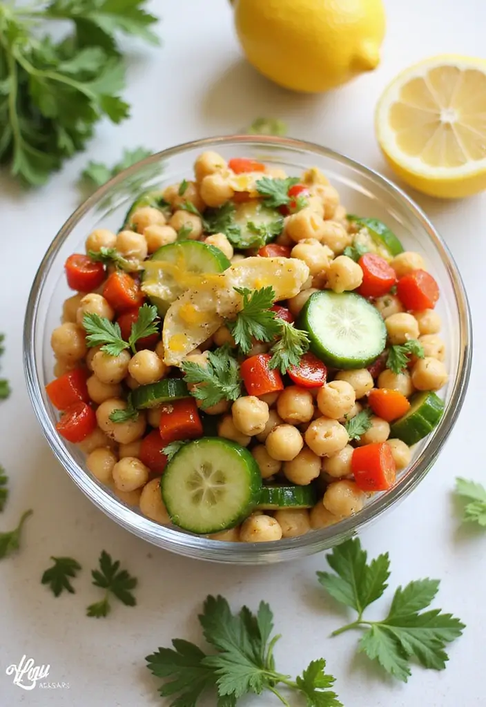 26 Healthy Italian Pasta Salad Recipes That Taste Amazing 2 26 Healthy Italian Pasta Salad Recipes That Taste Amazing - 2. Mediterranean Chickpea Pasta Salad