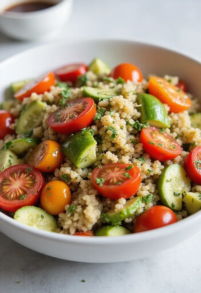 26 Healthy Italian Pasta Salad Recipes That Taste Amazing 3 26 Healthy Italian Pasta Salad Recipes That Taste Amazing - 3. Italian Veggie and Quinoa Salad