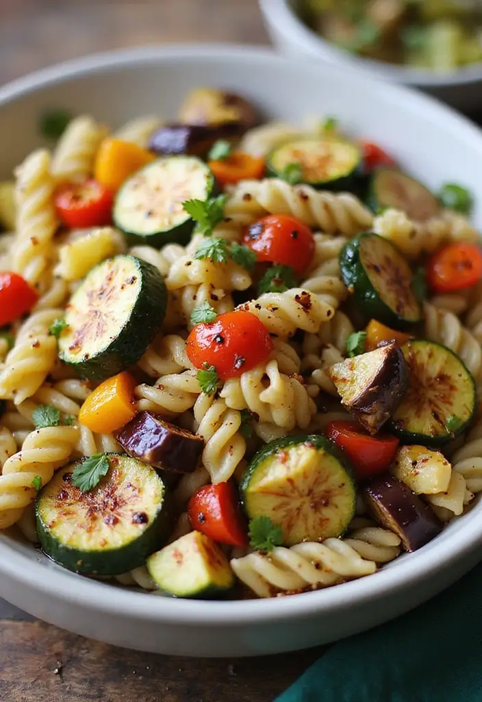 26 Healthy Italian Pasta Salad Recipes That Taste Amazing 5 26 Healthy Italian Pasta Salad Recipes That Taste Amazing - 5. Roasted Veggie Pasta Salad