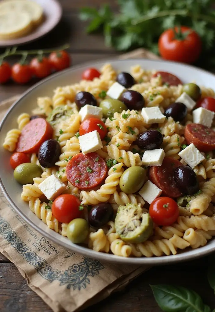26 Healthy Italian Pasta Salad Recipes That Taste Amazing 7 26 Healthy Italian Pasta Salad Recipes That Taste Amazing - 7. Italian Antipasto Pasta Salad