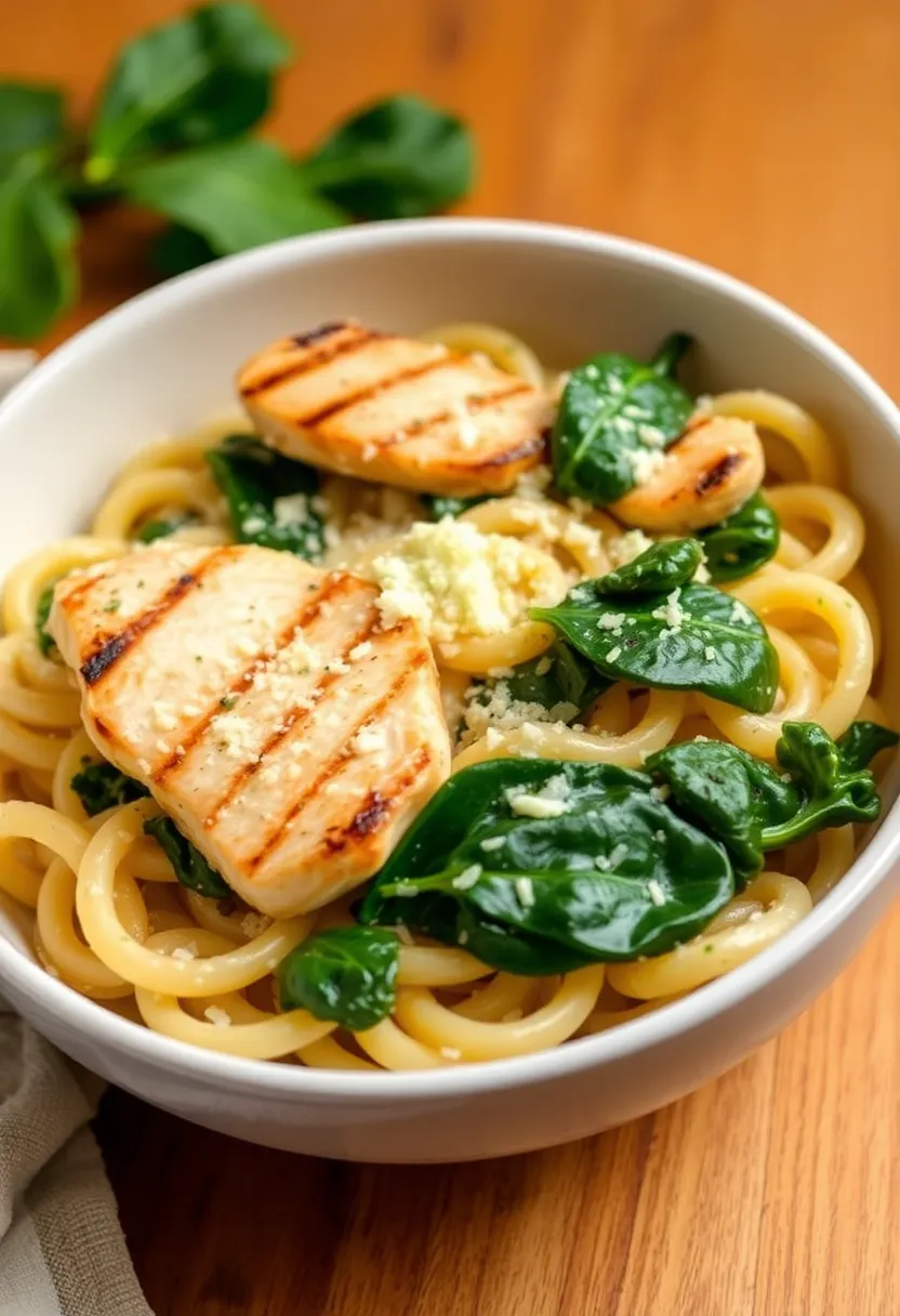 26 High Protein Italian Recipes Great for Meal Prep 16 26 High Protein Italian Recipes Great for Meal Prep - 16. Chicken Alfredo with Spinach
