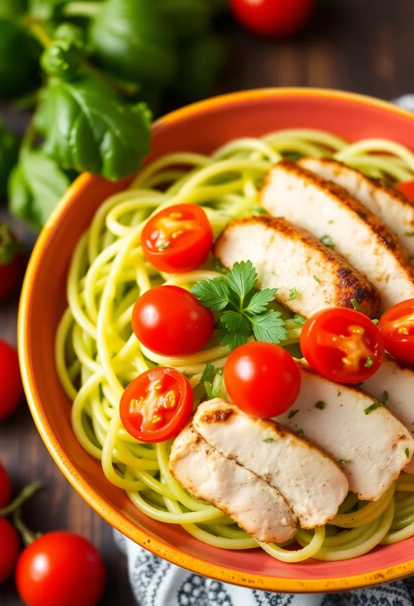 26 High Protein Italian Recipes Great for Meal Prep 22 26 High Protein Italian Recipes Great for Meal Prep - 22. Pesto Zoodles with Grilled Chicken