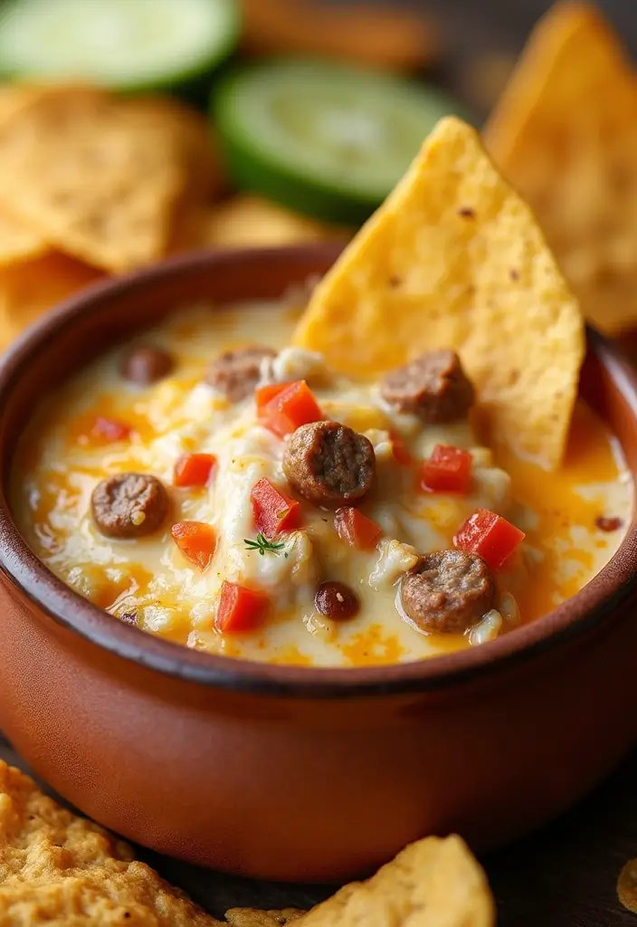 26 Italian Sausage and Cream Cheese Recipes That Are Super Delicious - 1. Cheesy Italian Sausage Dip