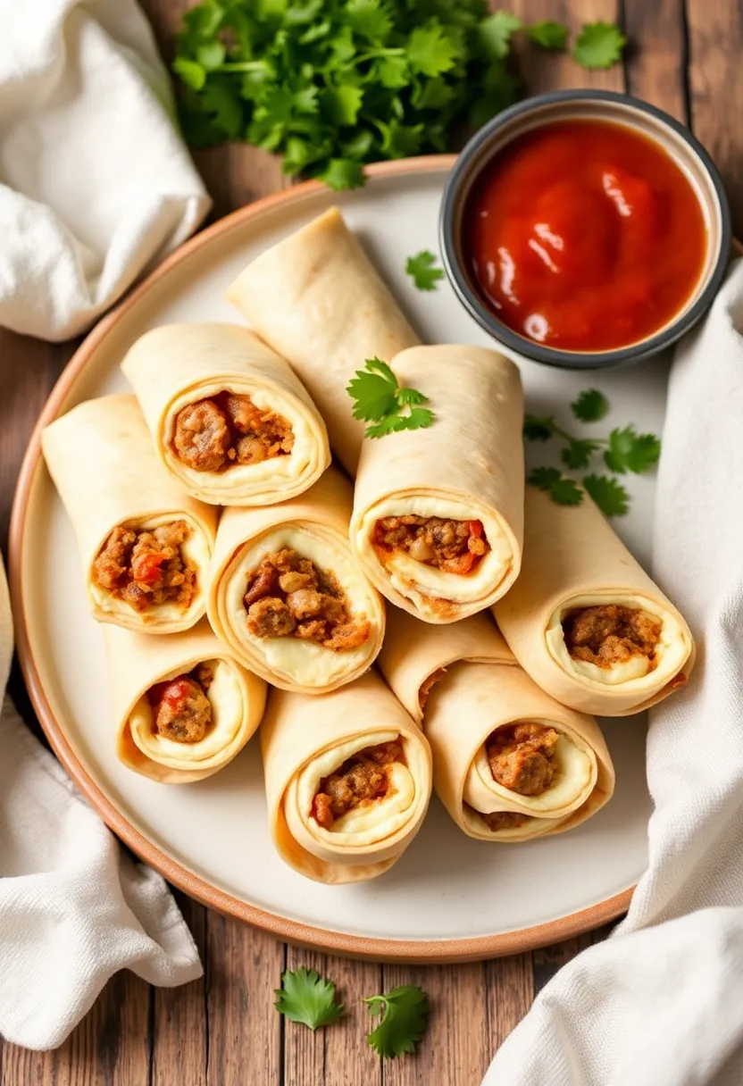 26 Italian Sausage and Cream Cheese Recipes That Are Super Delicious - 17. Cream Cheese & Italian Sausage Breakfast Burritos