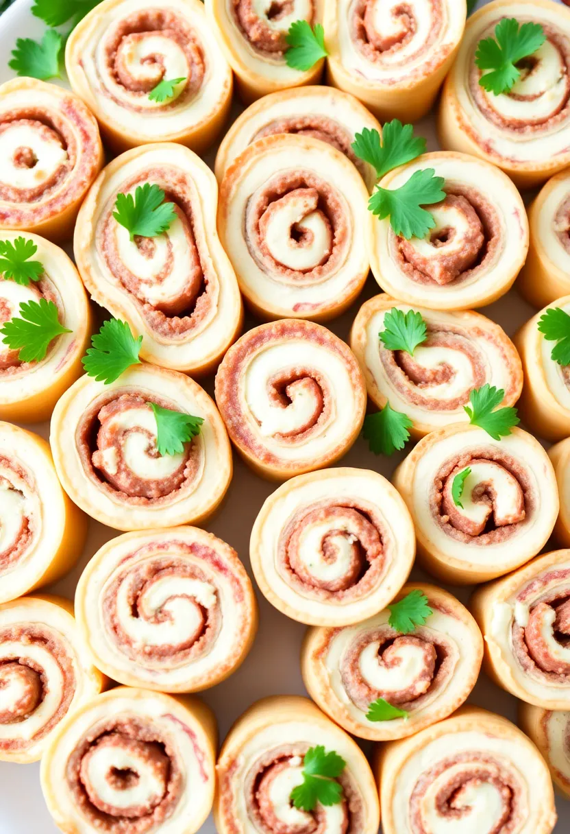 26 Italian Sausage and Cream Cheese Recipes That Are Super Delicious - 3. Cream Cheese & Italian Sausage Pinwheels