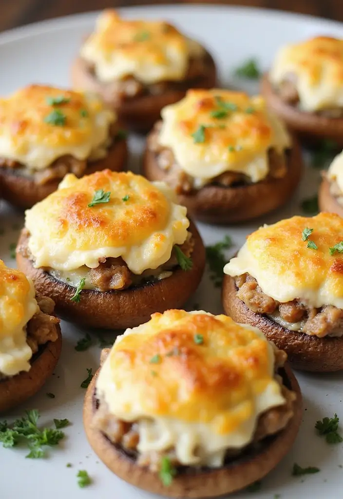 26 Italian Sausage and Cream Cheese Recipes That Are Super Delicious - 4. Italian Sausage and Cream Cheese Stuffed Mushrooms