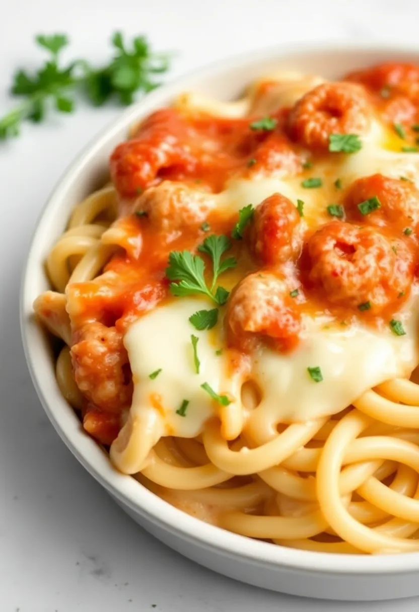 26 Italian Sausage and Cream Cheese Recipes That Are Super Delicious - 6. Cream Cheese and Italian Sausage Pasta Bake