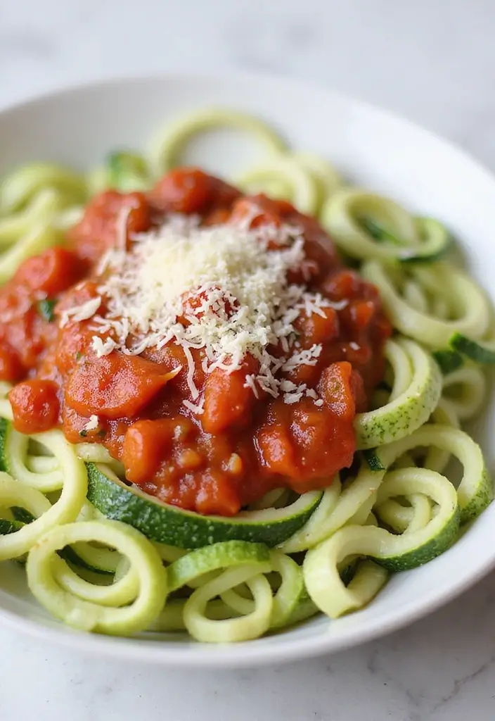 27 Easy Italian Pasta Recipes That Save You Time - 11. Zucchini Noodles with Marinara