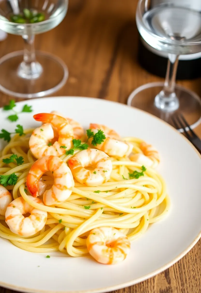 27 Easy Italian Pasta Recipes That Save You Time - 23. Garlic Butter Pasta with Shrimp