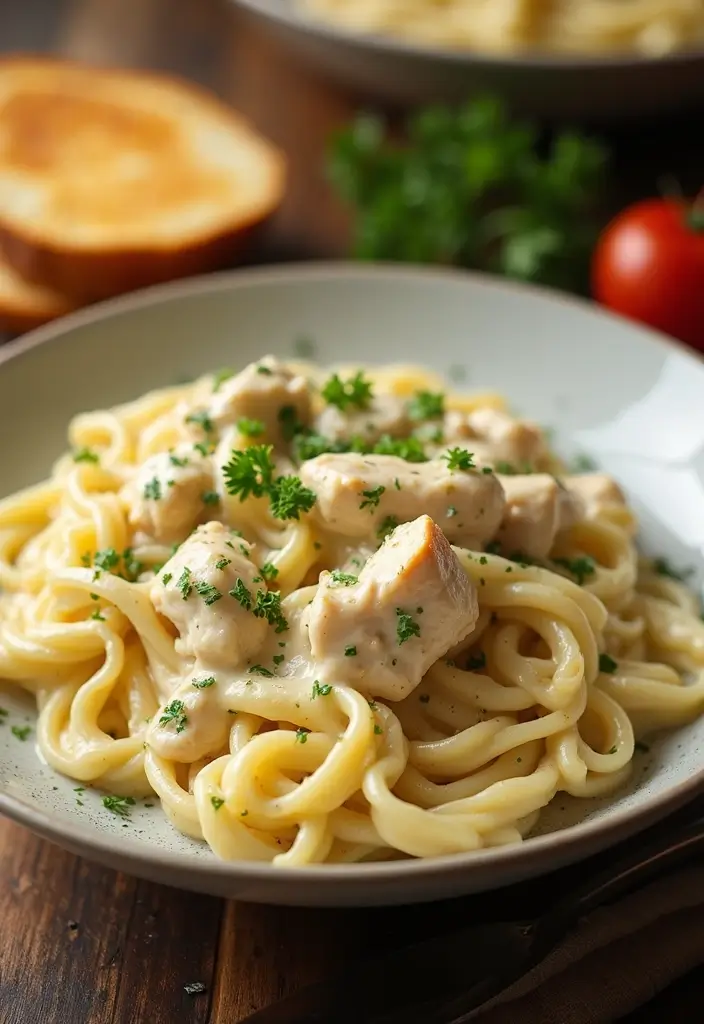 27 Easy Italian Pasta Recipes That Save You Time - 4. One-Pot Chicken Alfredo