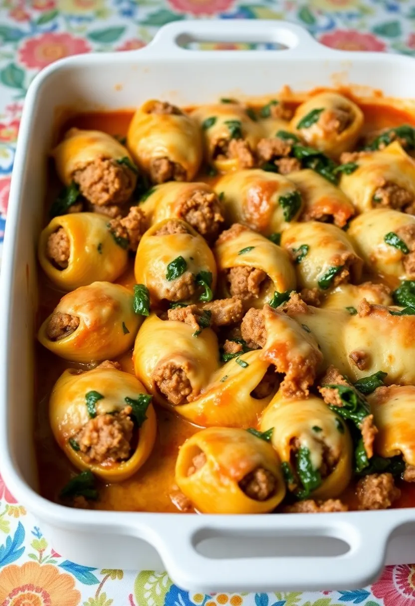 27 Healthy Ground Italian Sausage Recipes for Busy Nights 22 27 Healthy Ground Italian Sausage Recipes for Busy Nights - 22. Italian Sausage and Spinach Stuffed Shells