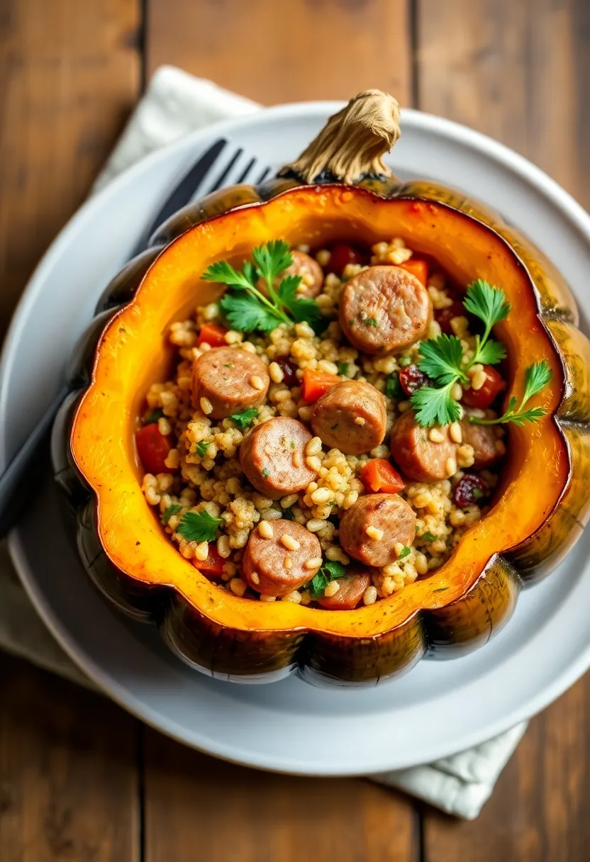 27 Healthy Ground Italian Sausage Recipes for Busy Nights 25 27 Healthy Ground Italian Sausage Recipes for Busy Nights - 25. Italian Sausage Stuffed Acorn Squash