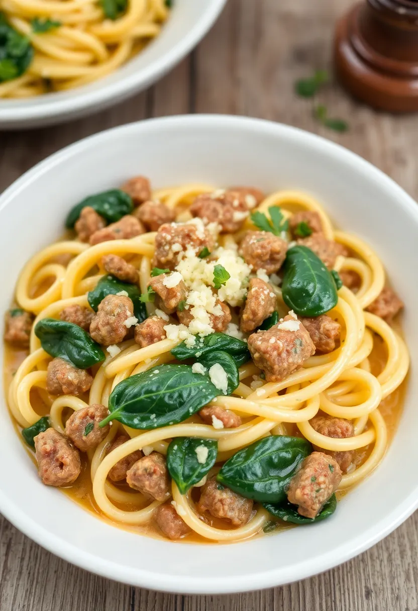 27 Healthy Ground Italian Sausage Recipes for Busy Nights 7 27 Healthy Ground Italian Sausage Recipes for Busy Nights - 7. Creamy Italian Sausage Pasta