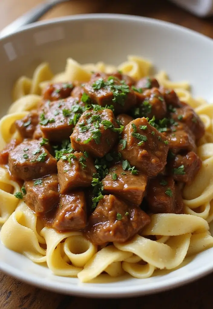 27 Italian Ground Beef Recipes That Are Crowd Pleasers 7 27 Italian Ground Beef Recipes That Are Crowd Pleasers - 7. Italian Beef Stroganoff
