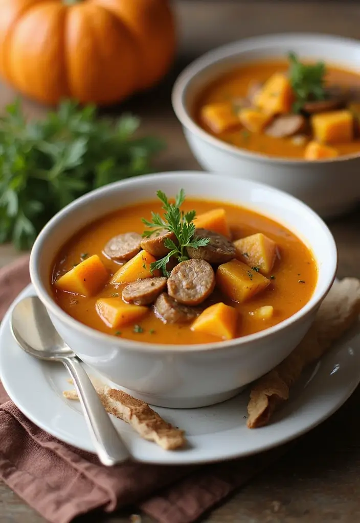 27 Italian Sausage Soup Recipes Perfect for Cozy Nights - 14. Italian Sausage and Butternut Squash Soup