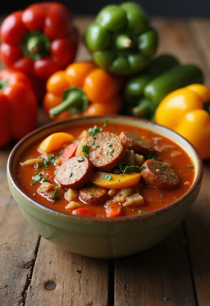 27 Italian Sausage Soup Recipes Perfect for Cozy Nights - 17. Italian Sausage and Peppers Soup
