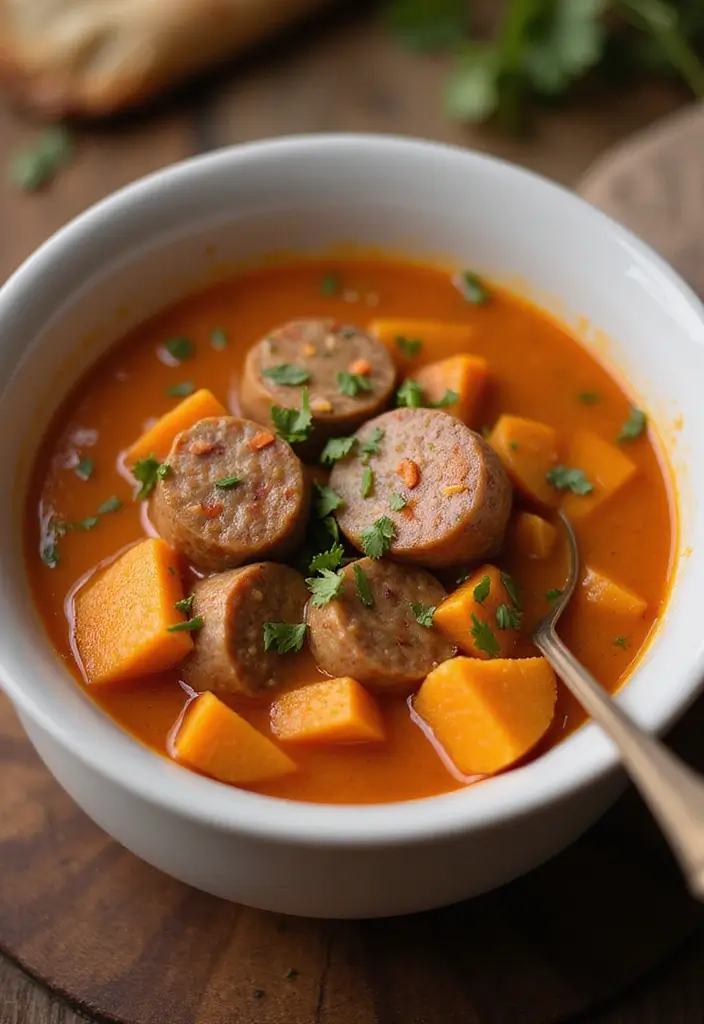 27 Italian Sausage Soup Recipes Perfect for Cozy Nights - 19. Italian Sausage and Sweet Potato Soup