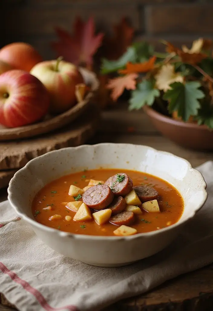 27 Italian Sausage Soup Recipes Perfect for Cozy Nights - 21. Italian Sausage and Apple Soup
