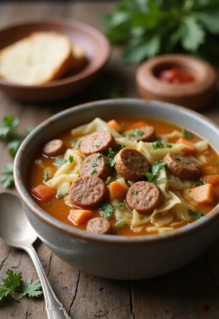 27 Italian Sausage Soup Recipes Perfect for Cozy Nights - 7. Italian Sausage and Cabbage Soup