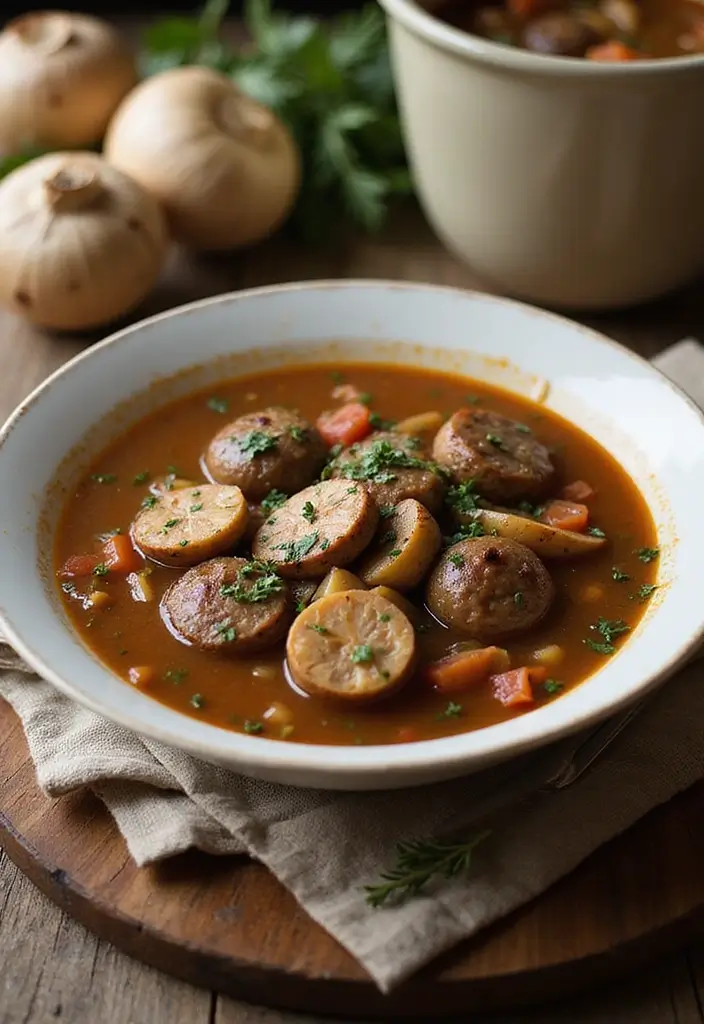 27 Italian Sausage Soup Recipes Perfect for Cozy Nights - 8. Hearty Italian Sausage and Mushroom Soup