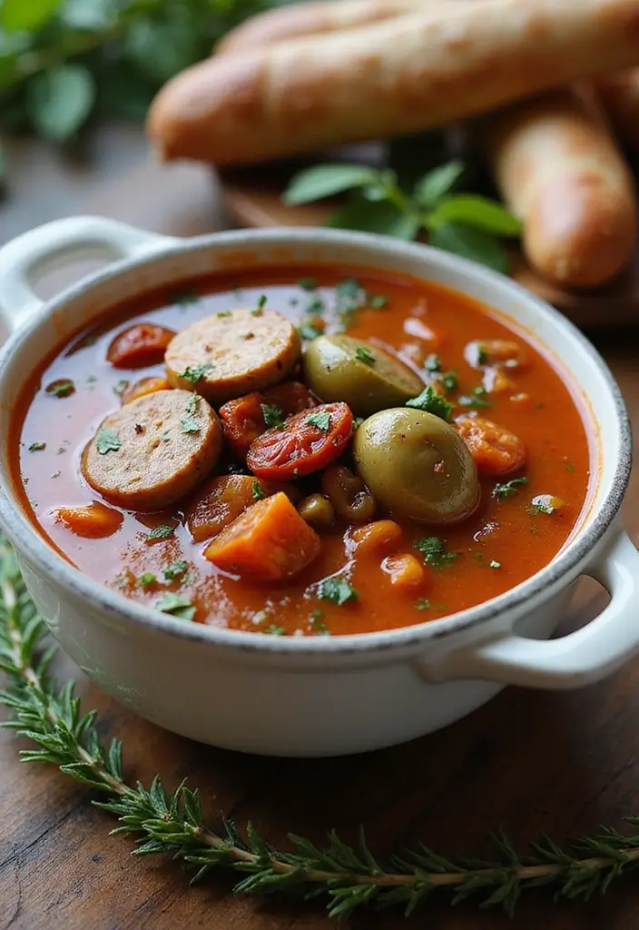 27 Italian Sausage Soup Recipes Perfect for Cozy Nights - 9. Mediterranean Italian Sausage Soup