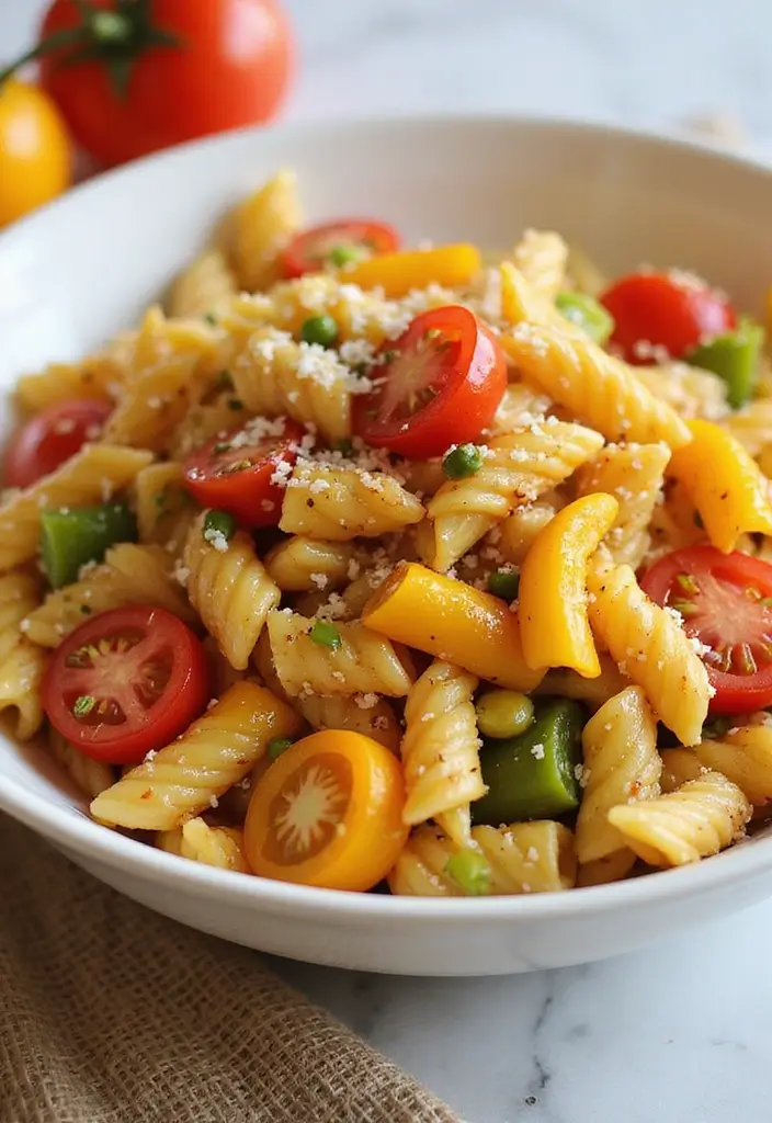 27 Pasta Salad Recipes with Italian Dressing and Salad Supreme Everyone Will Love 21 27 Pasta Salad Recipes with Italian Dressing and Salad Supreme Everyone Will Love - 21. Colorful Bell Pepper Pasta Salad